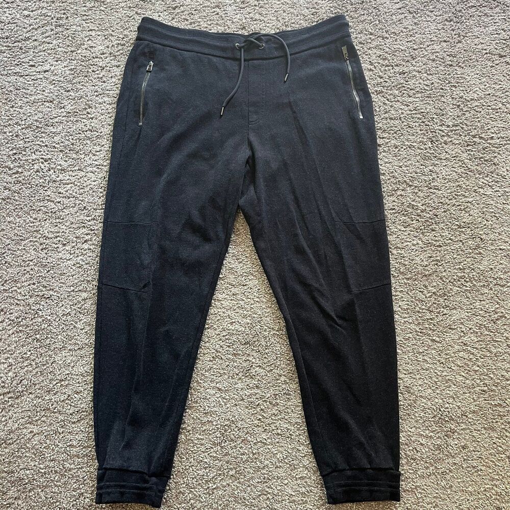 Hugo Boss Performance Sweatpants Bottoms Pants 3XL Navy Blue Wool Mens 3XL